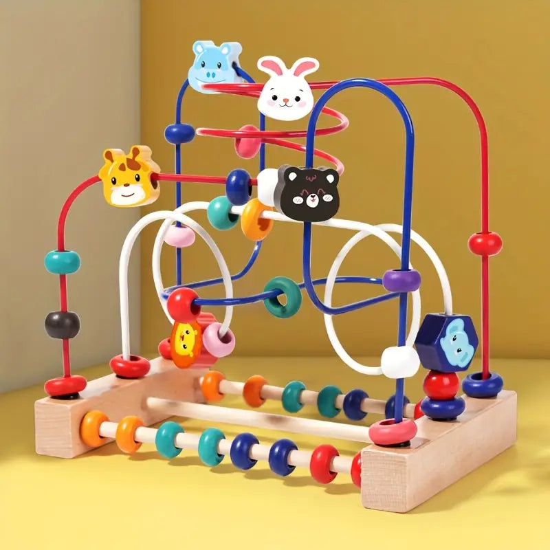 New Arrival - Three-Line Animal Bead Toy for Early Education, Sensory Development, And Hand-Eye Coordination. Perfect for Birthday, Halloween, And Christmas Gifts