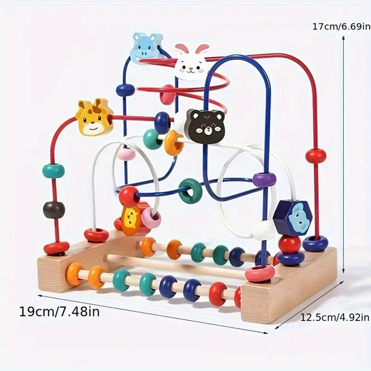 New Arrival - Three-Line Animal Bead Toy for Early Education, Sensory Development, And Hand-Eye Coordination. Perfect for Birthday, Halloween, And Christmas Gifts